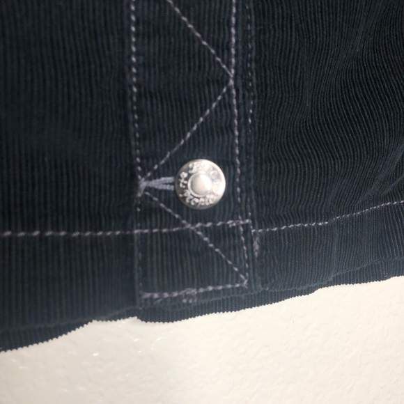 Free People Black Corduroy Pencil Skirt Size 6 - Picture 4 of 8